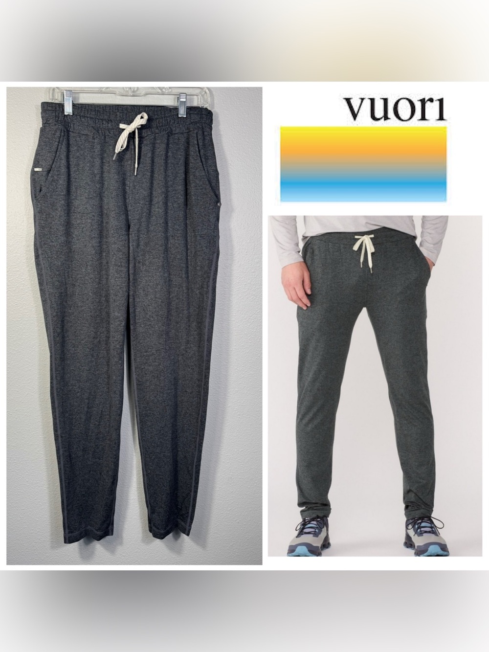 Vuori Pronto Performance Pant V418 Charcoal Heather